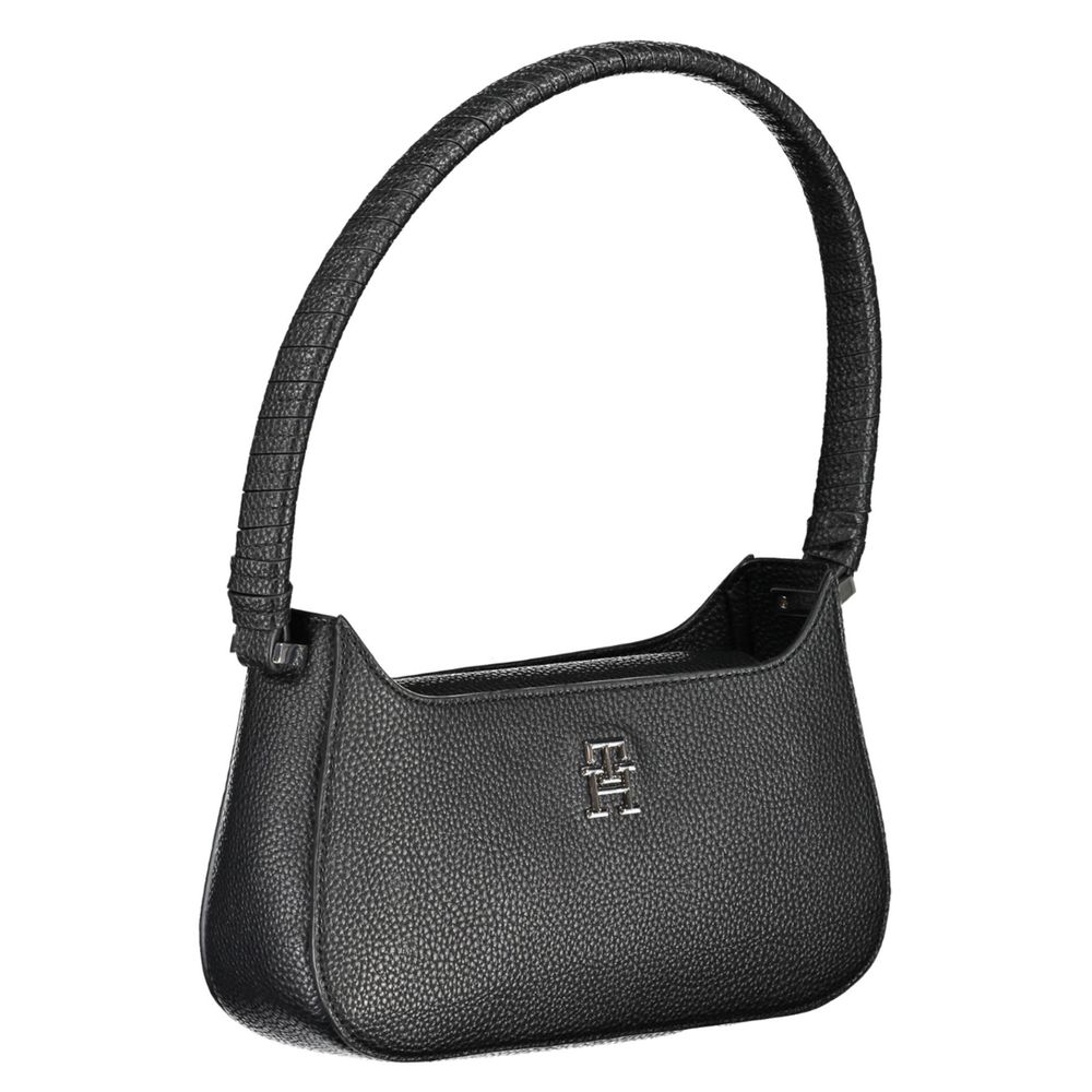 Tommy Hilfiger Black Polyethylene Handbag by Tommy Hilfiger