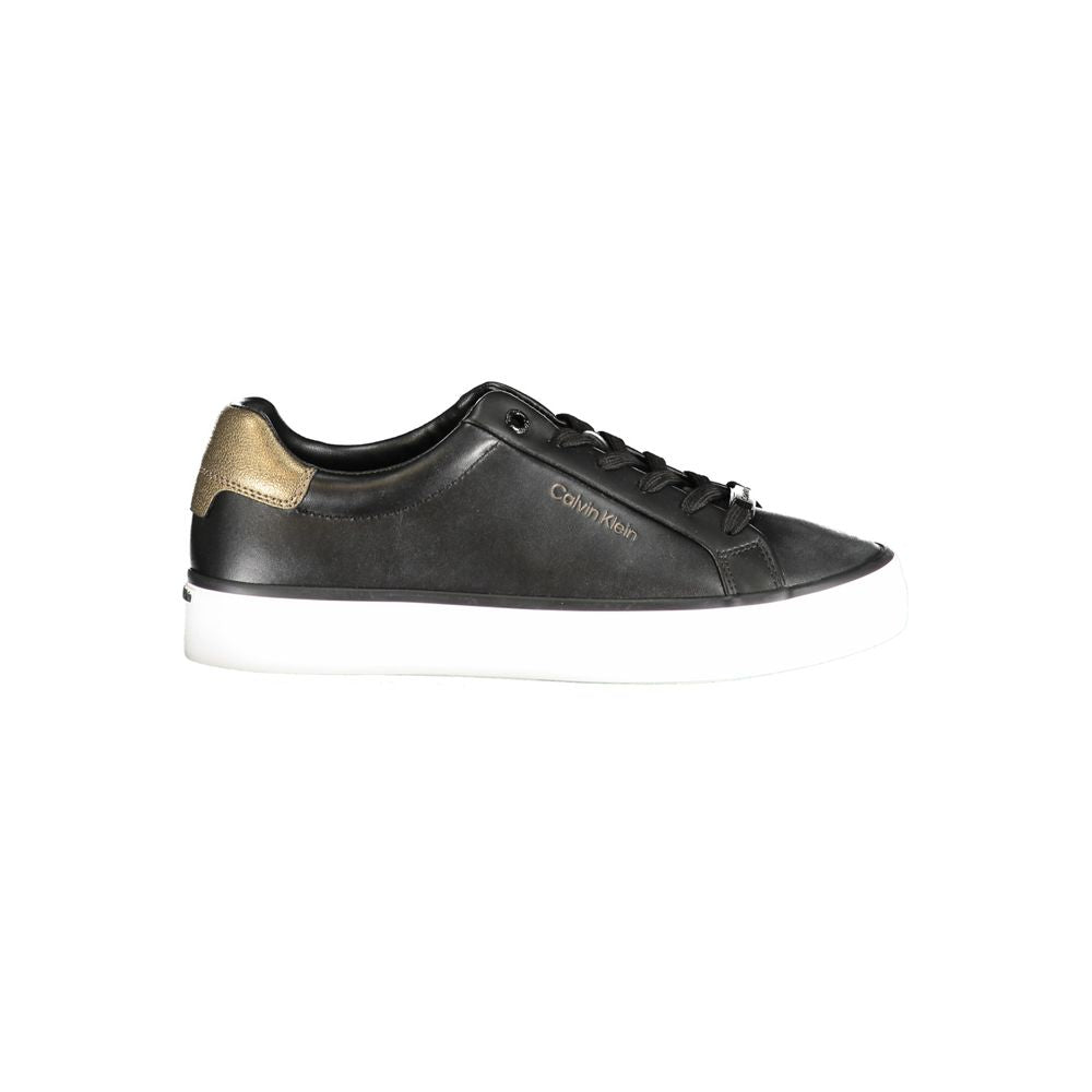 Calvin Klein Black Polyester Sneaker by Calvin Klein