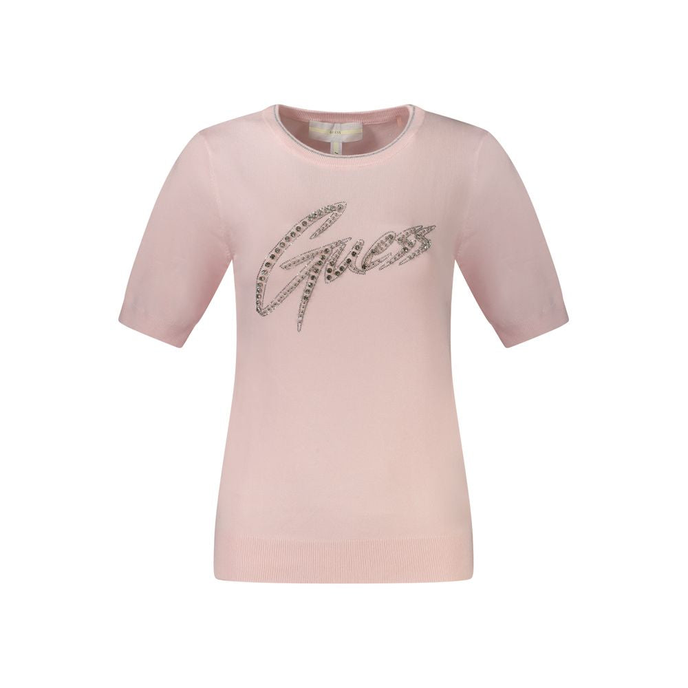 Guess Jeans Pink Viscose Women Sweater by Guess Jeans