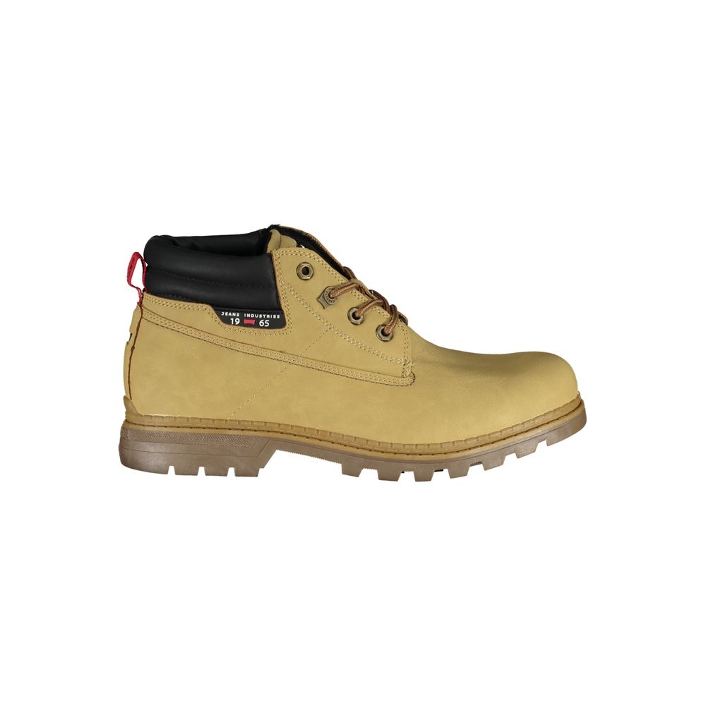 Carrera Beige Lace-Up Boots with Contrast Details by Carrera