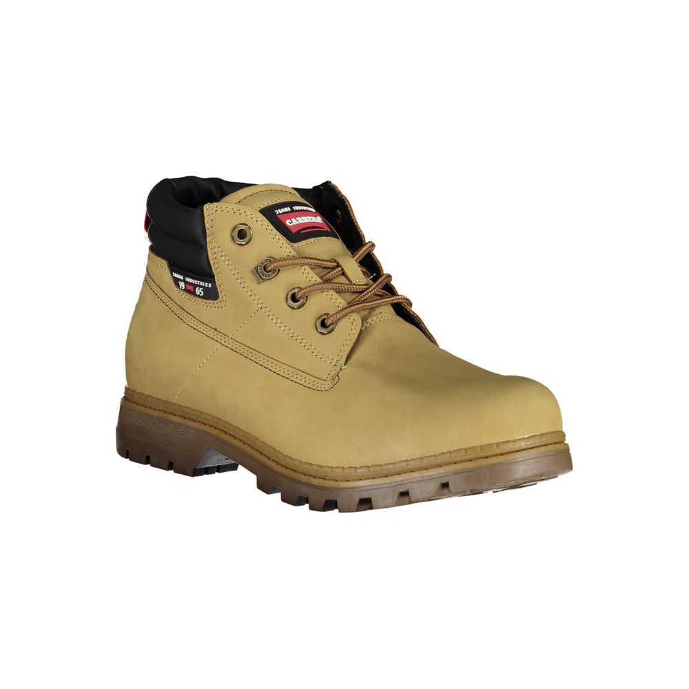 Carrera Beige Lace-Up Boots with Contrast Details by Carrera