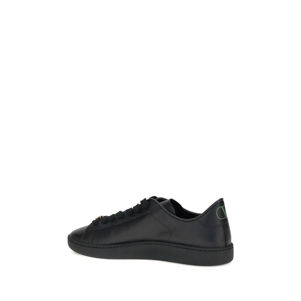 Valentino Garavani Royco Premium Leer Sneakers Wit 42 EU