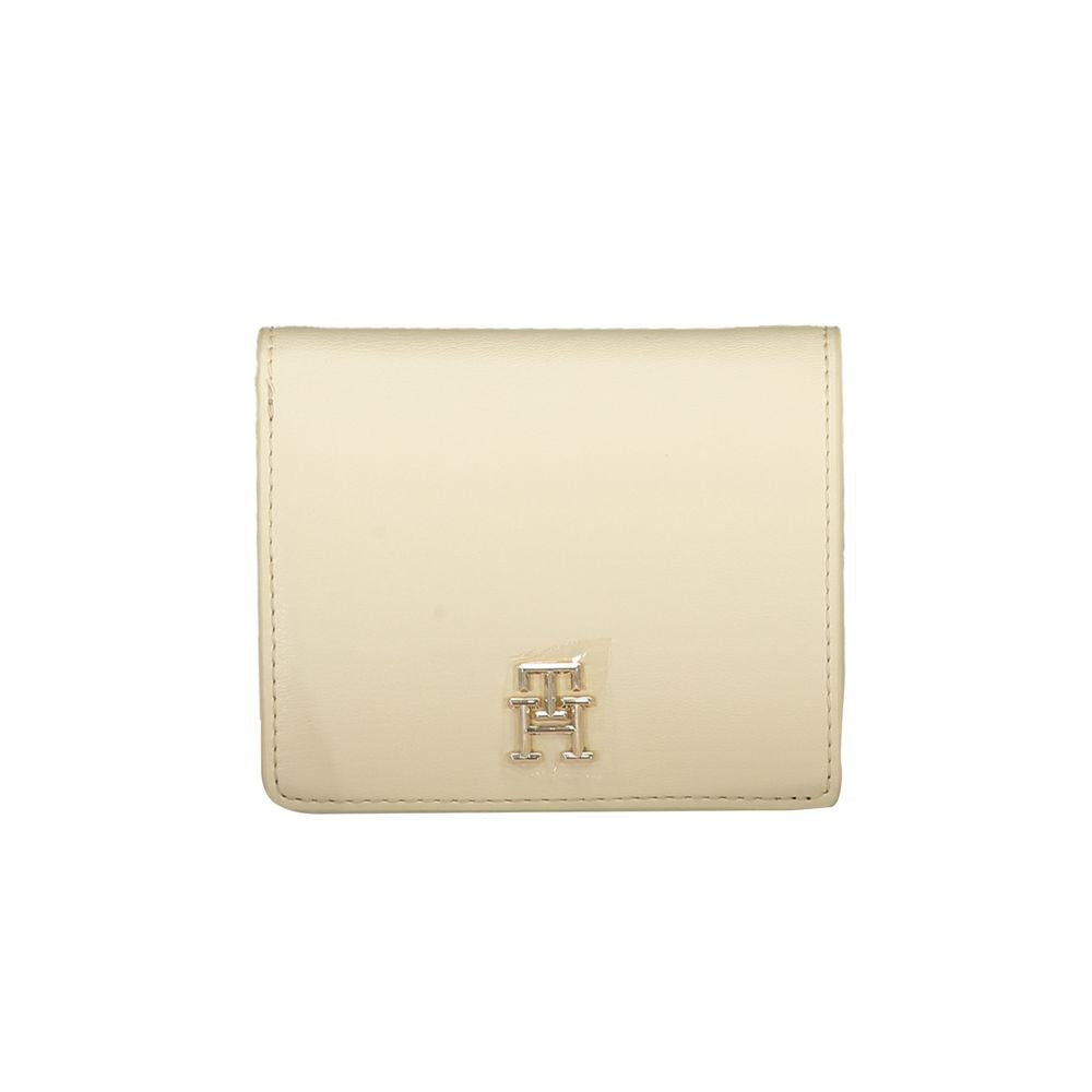 Portefeuille en polyéthylène beige Tommy Hilfiger