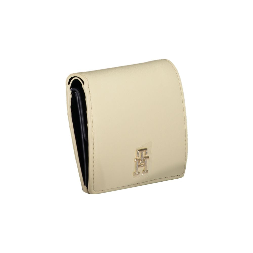 Portefeuille en polyéthylène beige Tommy Hilfiger
