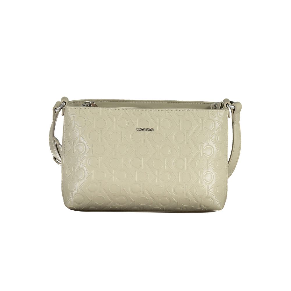 Sac à main en polyester beige Calvin Klein