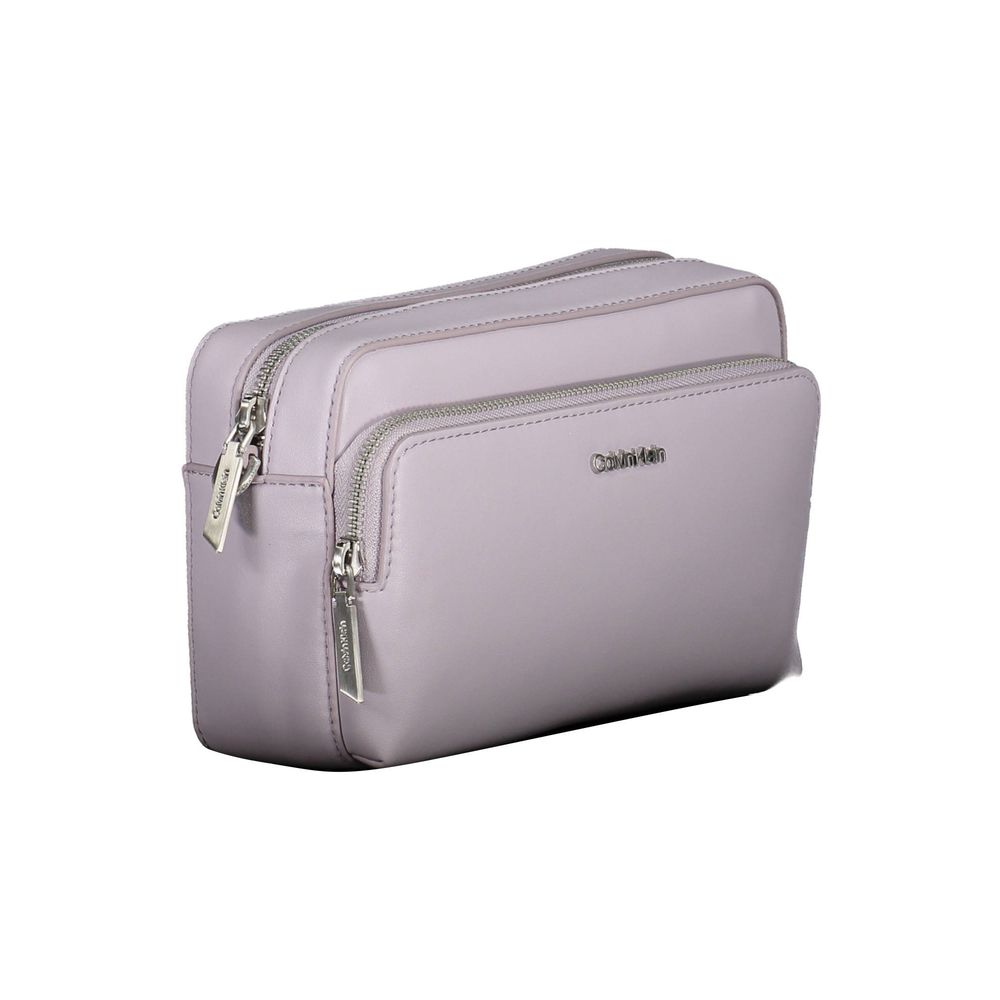 Sac à main en polyester violet Calvin Klein