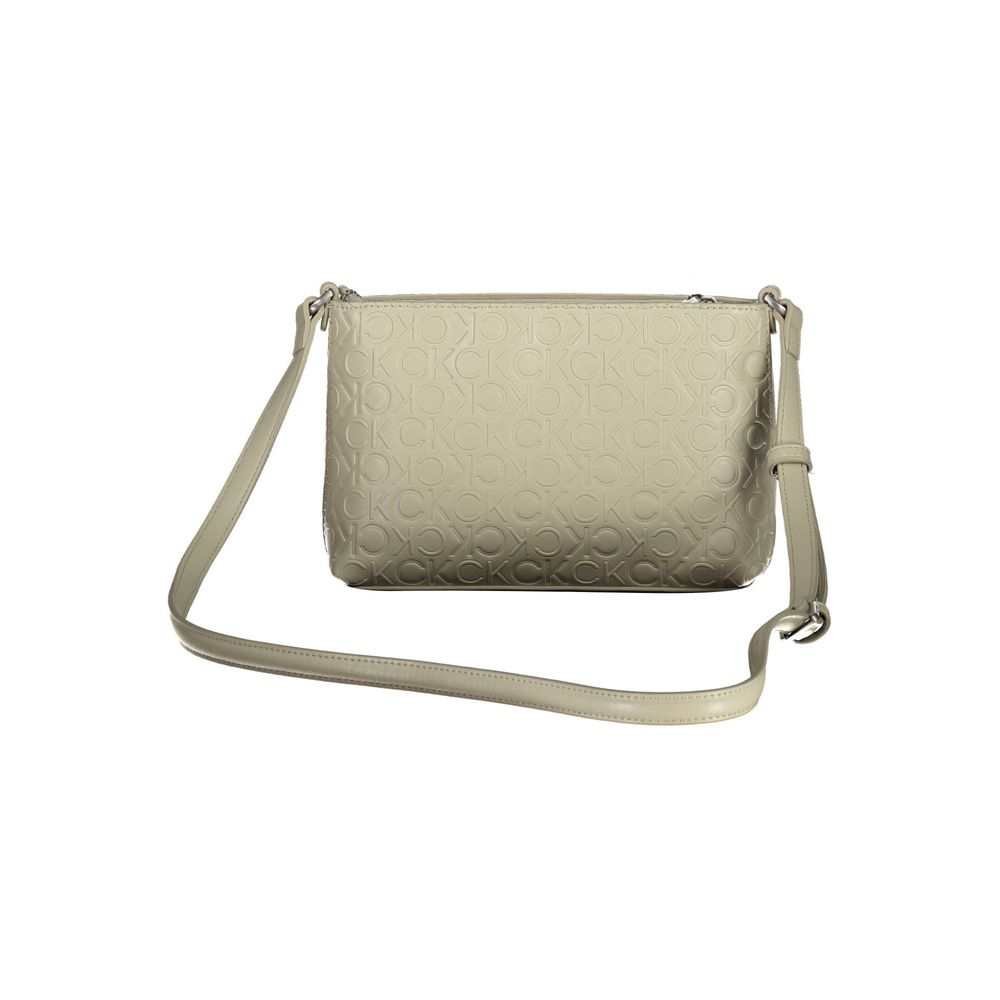 Sac à main en polyester beige Calvin Klein