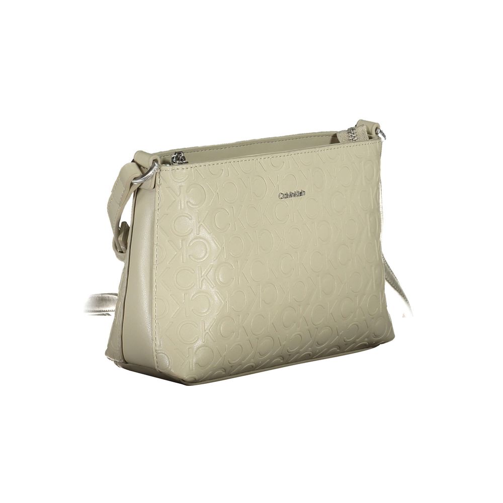 Sac à main en polyester beige Calvin Klein
