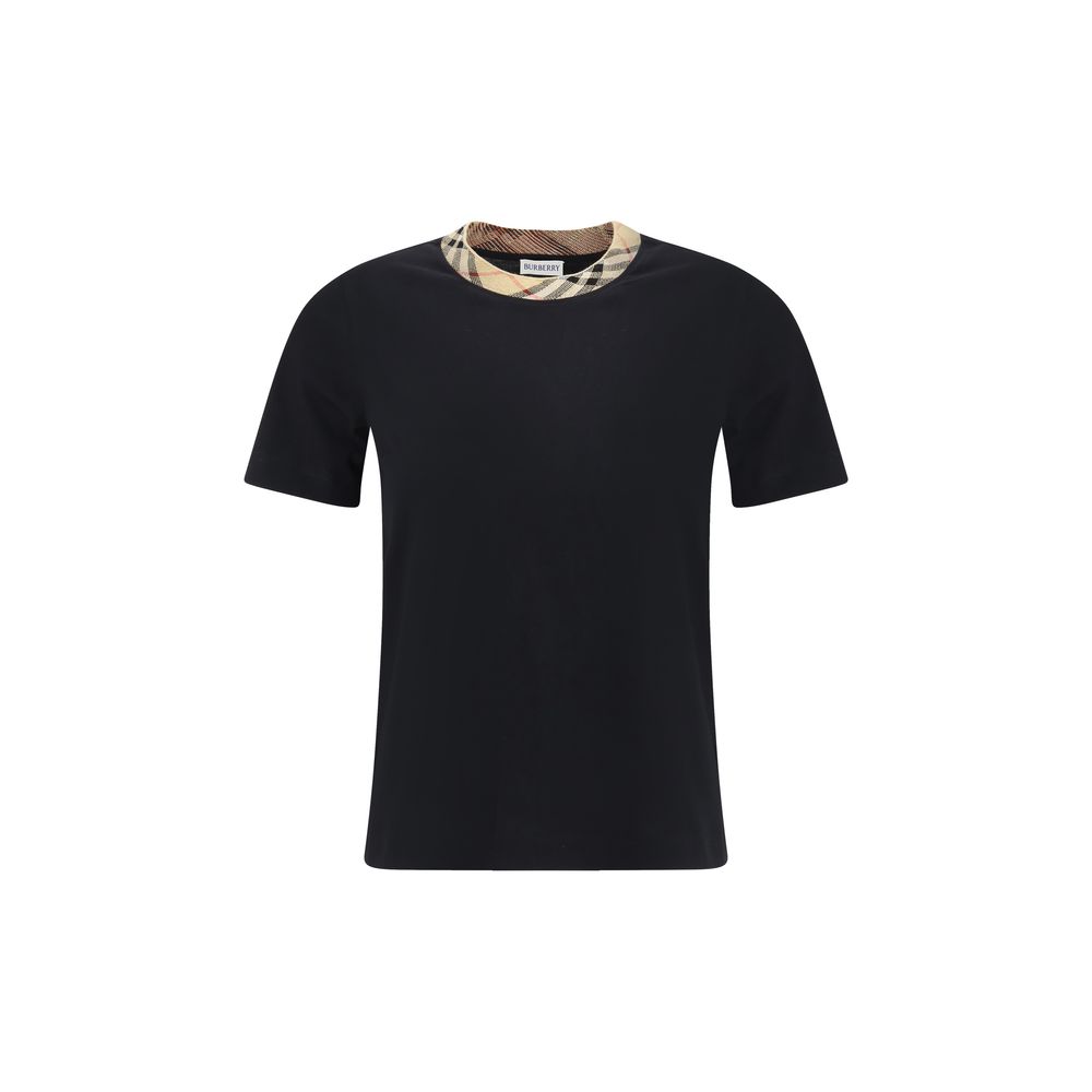 T-shirt ras du cou à carreaux Burberry