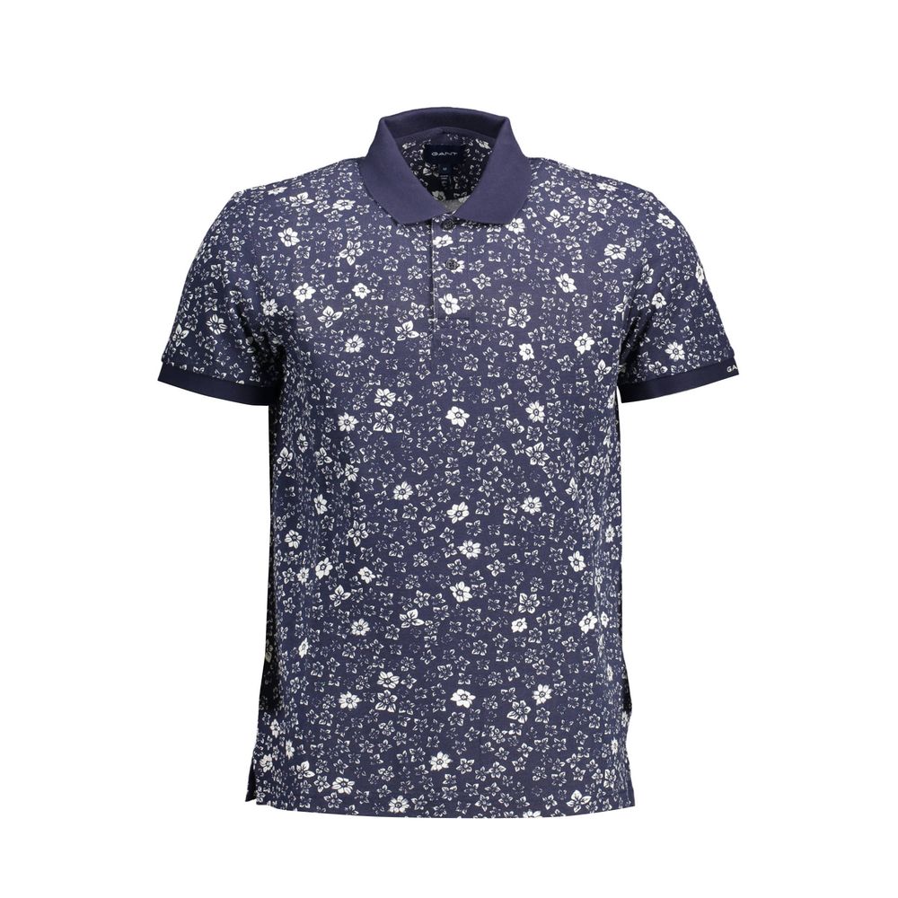 Polo Gant en coton bleu pour homme