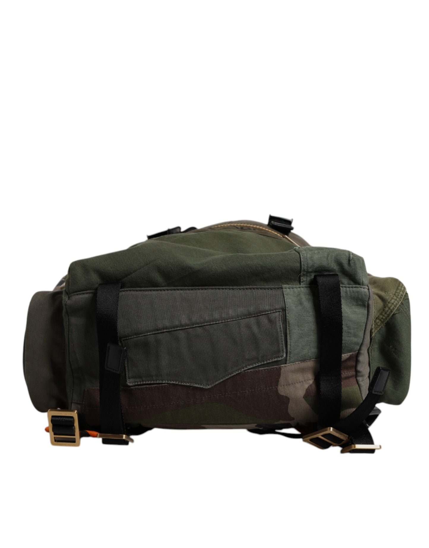 Sac à dos de voyage militaire patchwork vert Dolce & Gabbana
