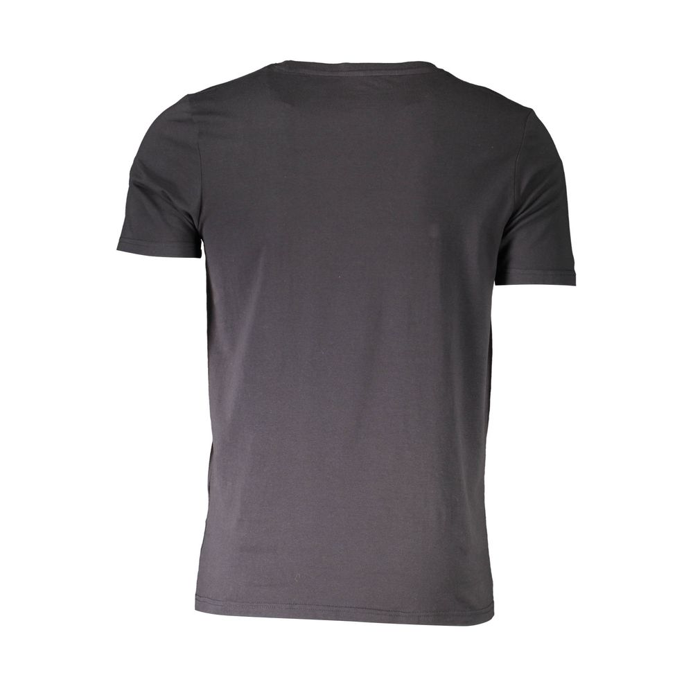 T-shirt sous-vêtement homme en coton noir Aeronautica Militare