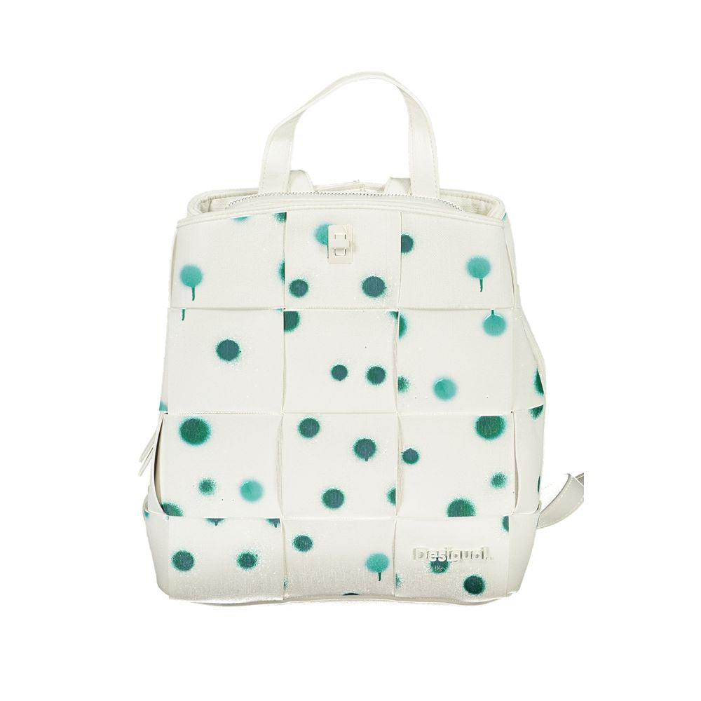 Sac à dos en polyéthylène blanc Desigual