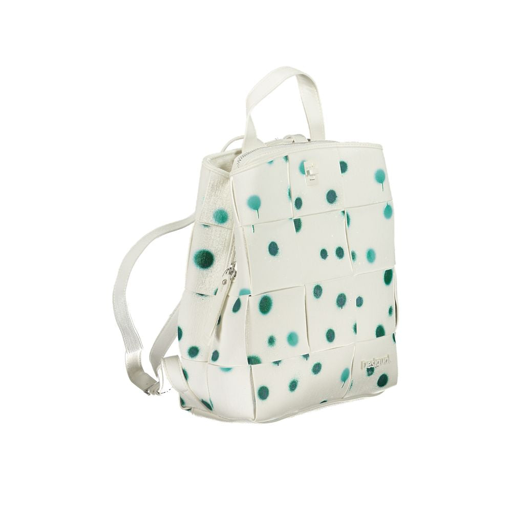 Sac à dos en polyéthylène blanc Desigual