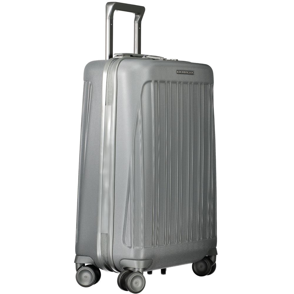 Valise Piquadro grise en polycarbonate pour homme
