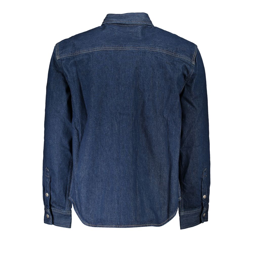 Calvin Klein Classic Blue Cotton Denim Jacket by Calvin Klein