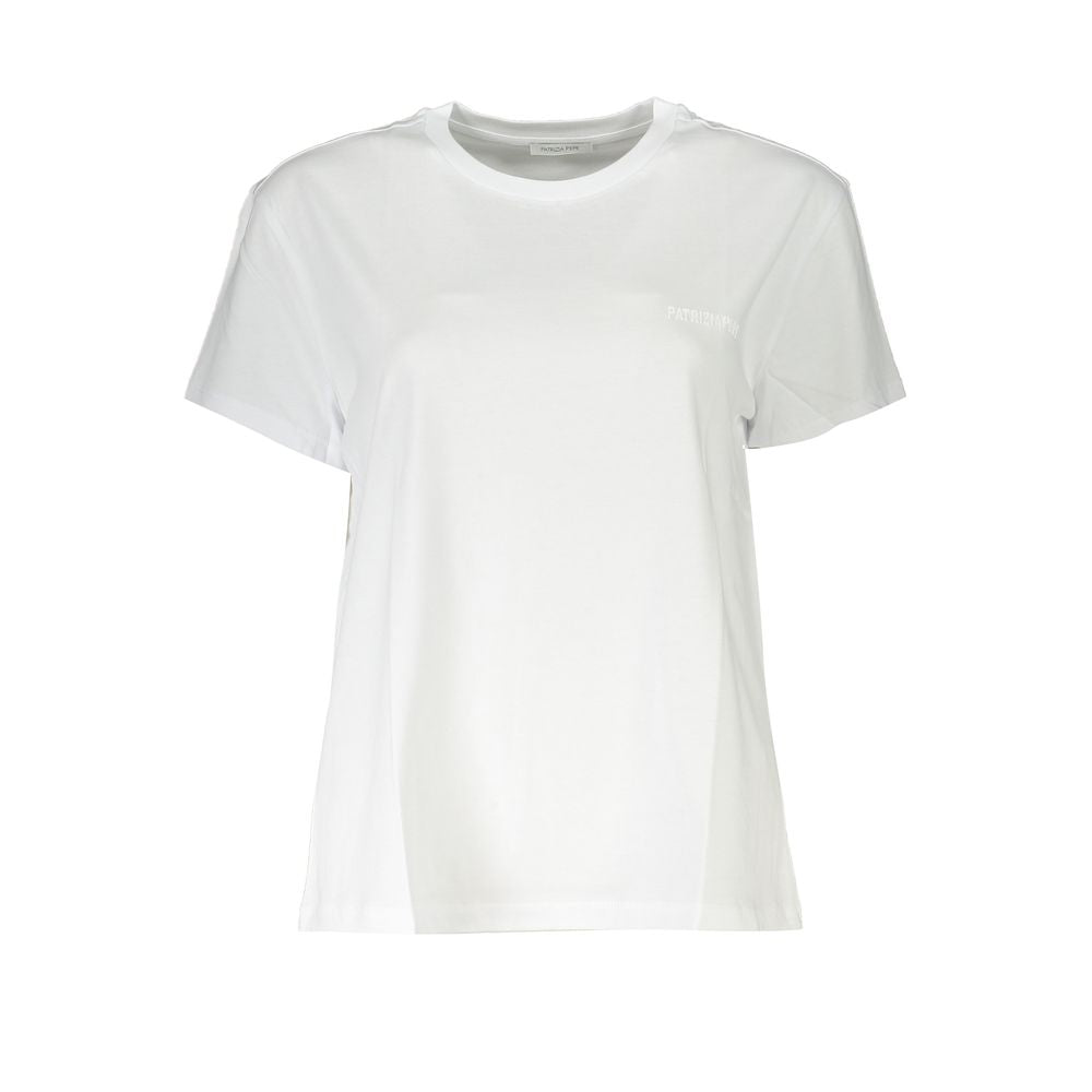 Patrizia Pepe Chic Organic Cotton Crew Neck Tee by Patrizia Pepe