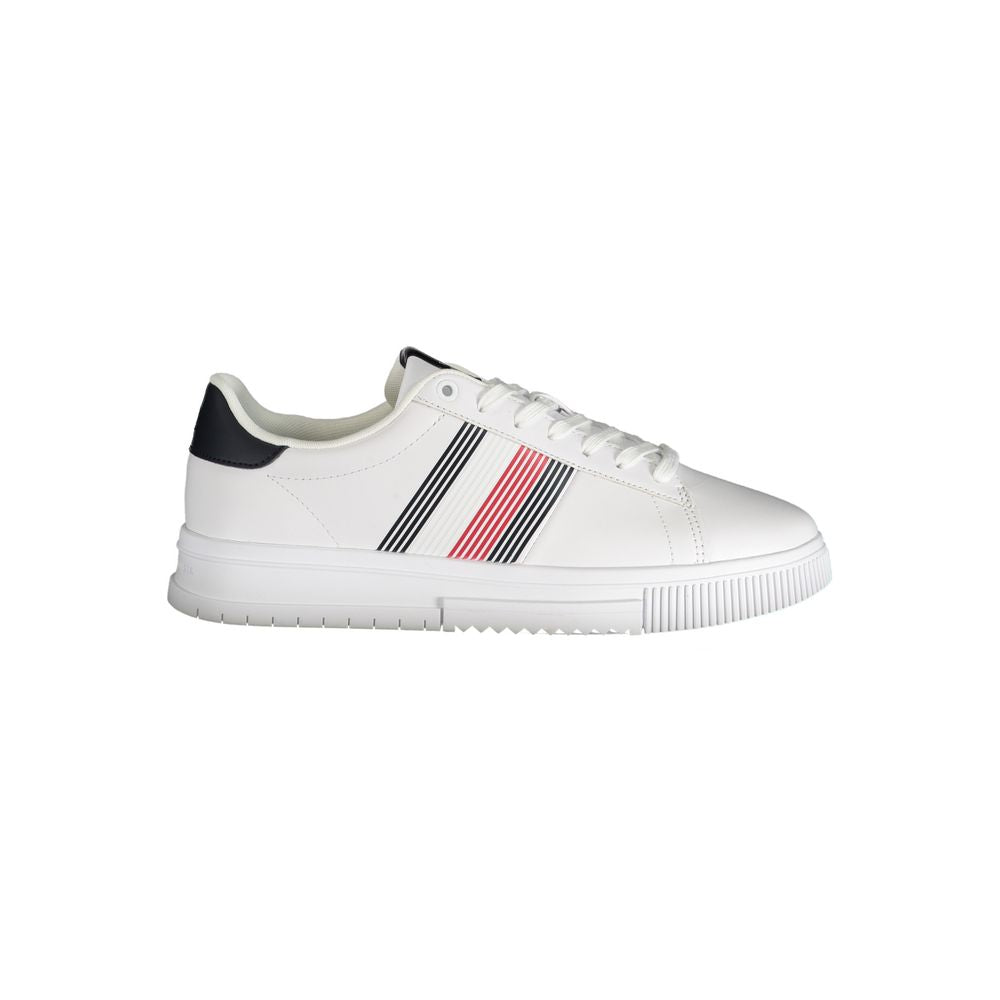 Tommy Hilfiger White Polyester Sneaker by Tommy Hilfiger