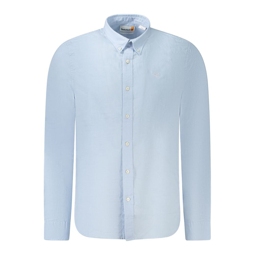 Timberland Light Blue Cotton Men Shirt by Timberland
