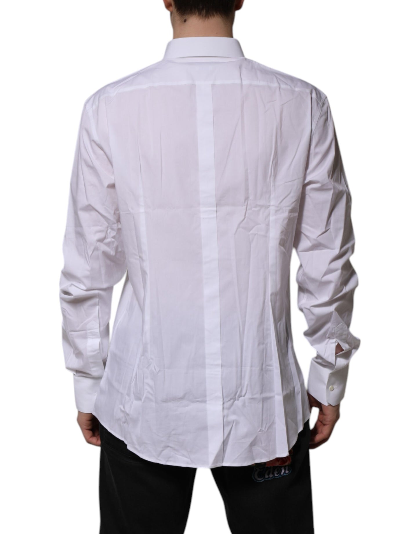 Dolce & Gabbana White GOLD Long Sleeve Dress Formal Shirt by Dolce & Gabbana