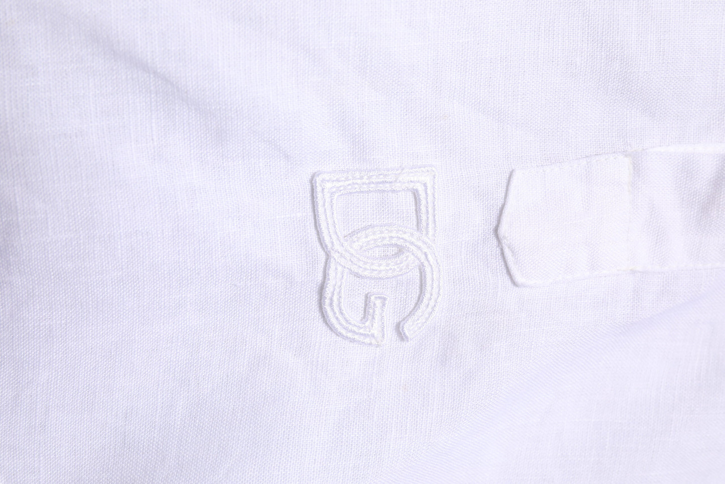 Dolce & Gabbana White Linen Long Sleeves Casual Men Shirt by Dolce & Gabbana