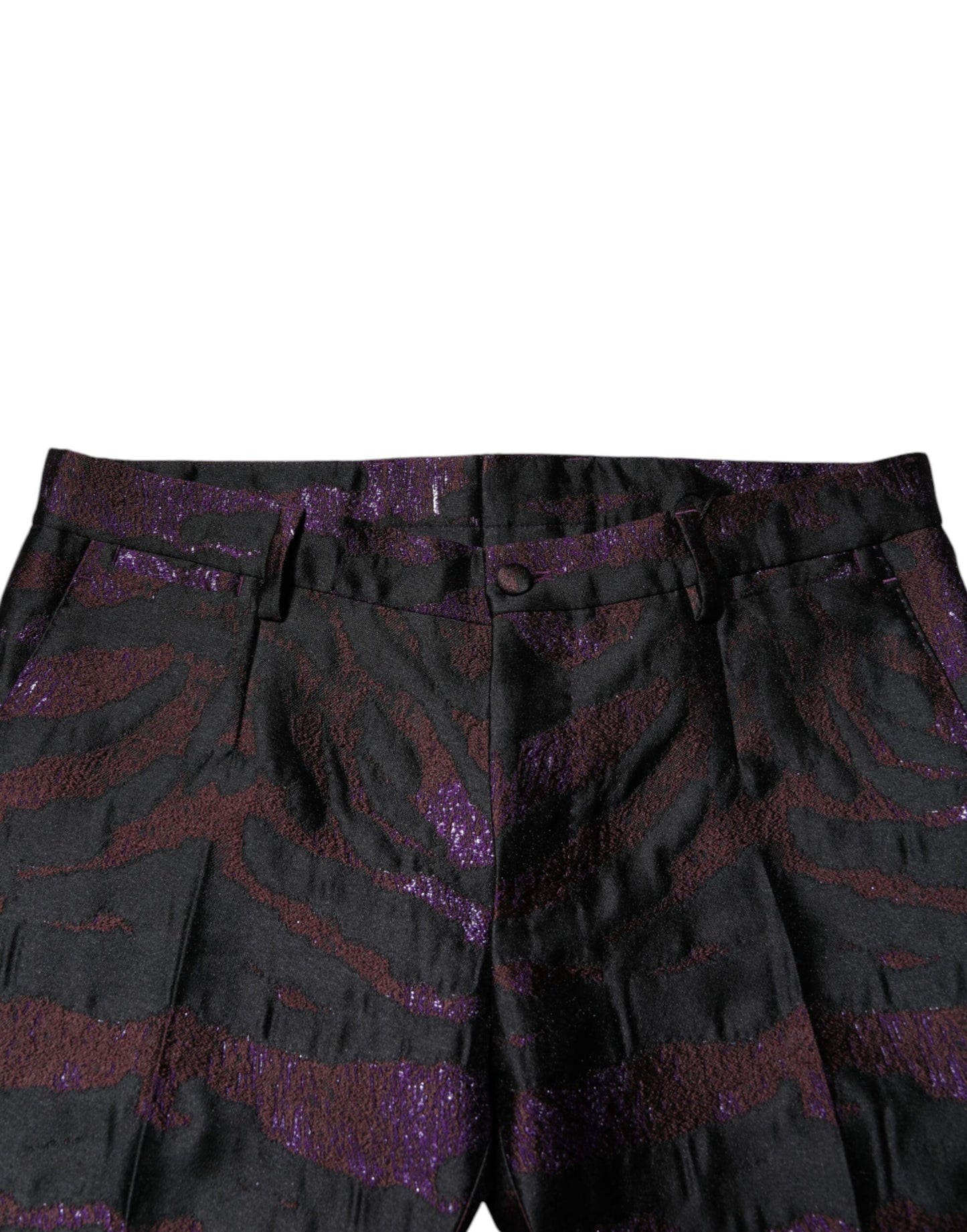 Pantalon à motifs en polyester multicolore Dolce & Gabbana