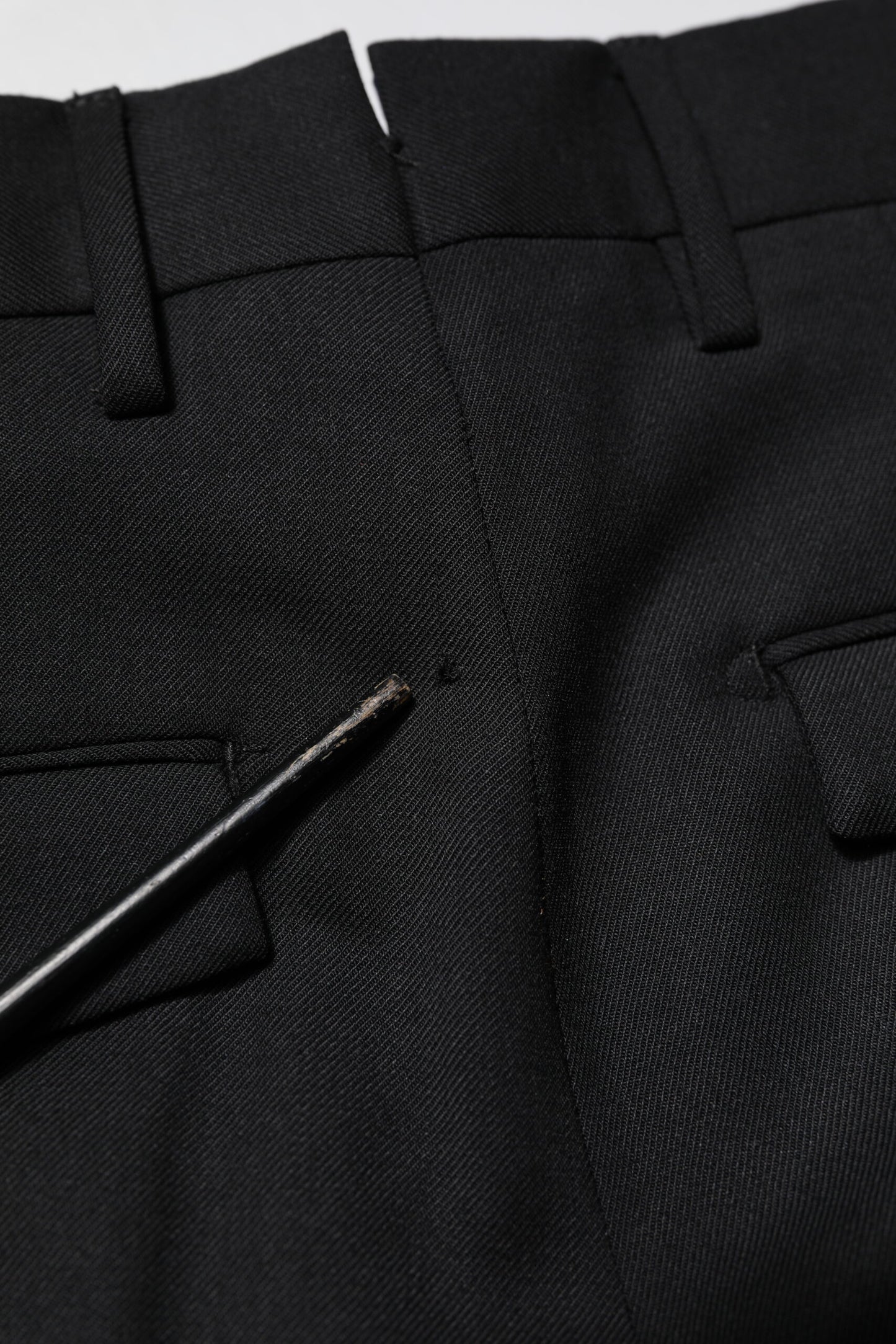 Pantalon habillé fuselé noir uni pour homme PT Torino