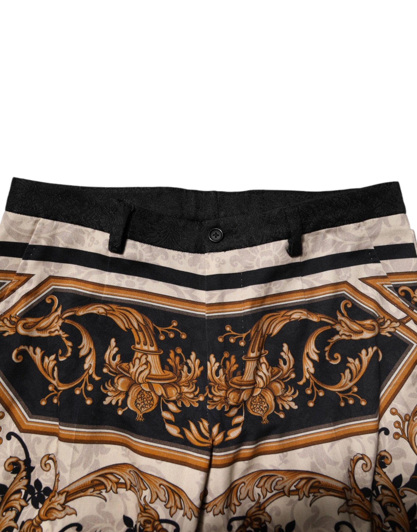 Pantalon habillé à imprimé floral multicolore Dolce & Gabbana