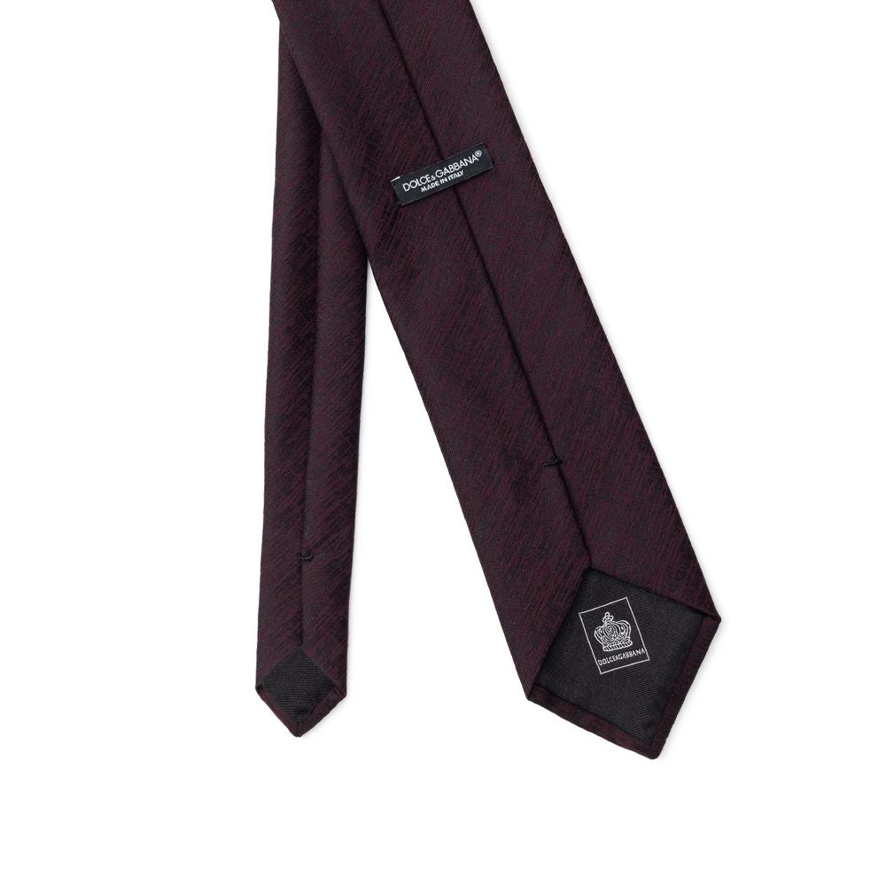 Cravates et nœud papillon en laine violette Dolce & Gabbana