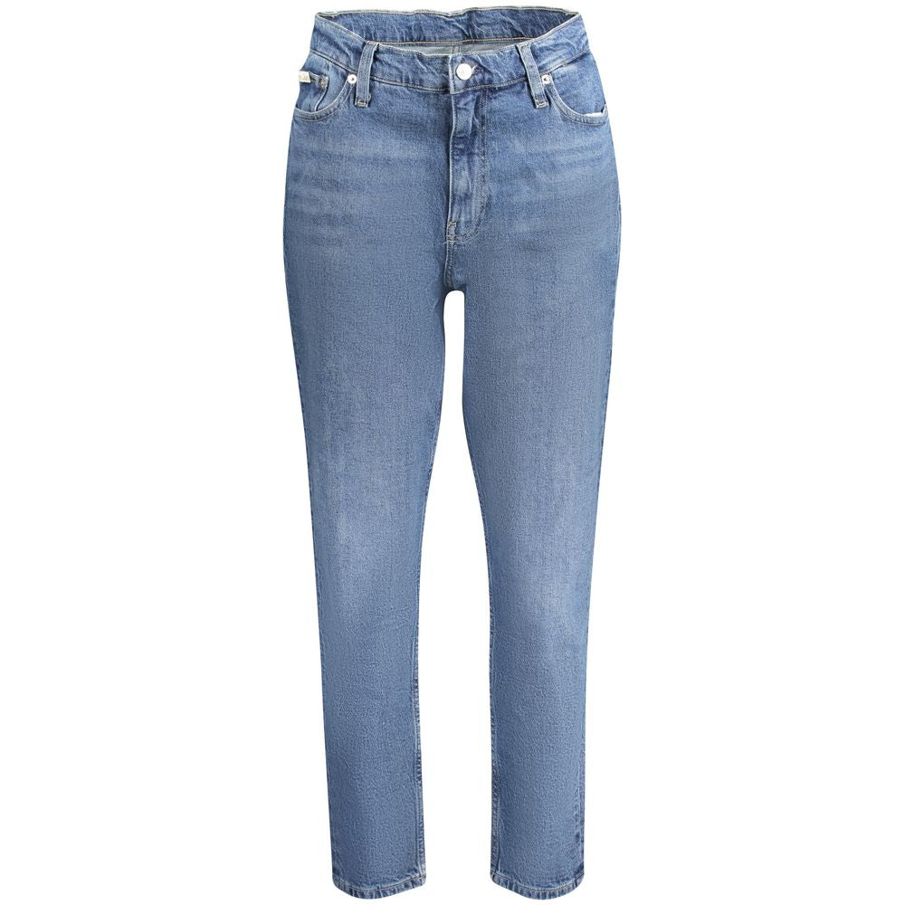 Calvin Klein Blue Cotton Jeans & Pant by Calvin Klein