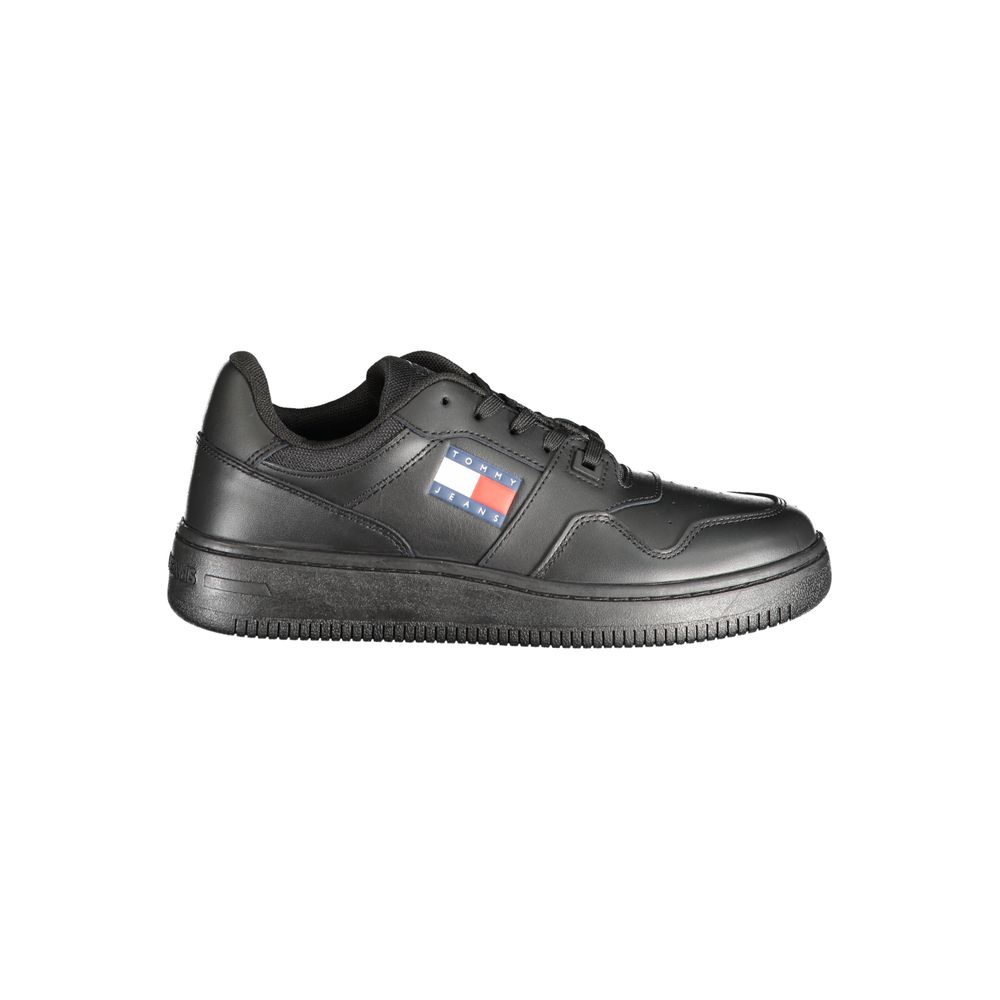 Tommy Hilfiger Black Polyester Sneaker by Tommy Hilfiger