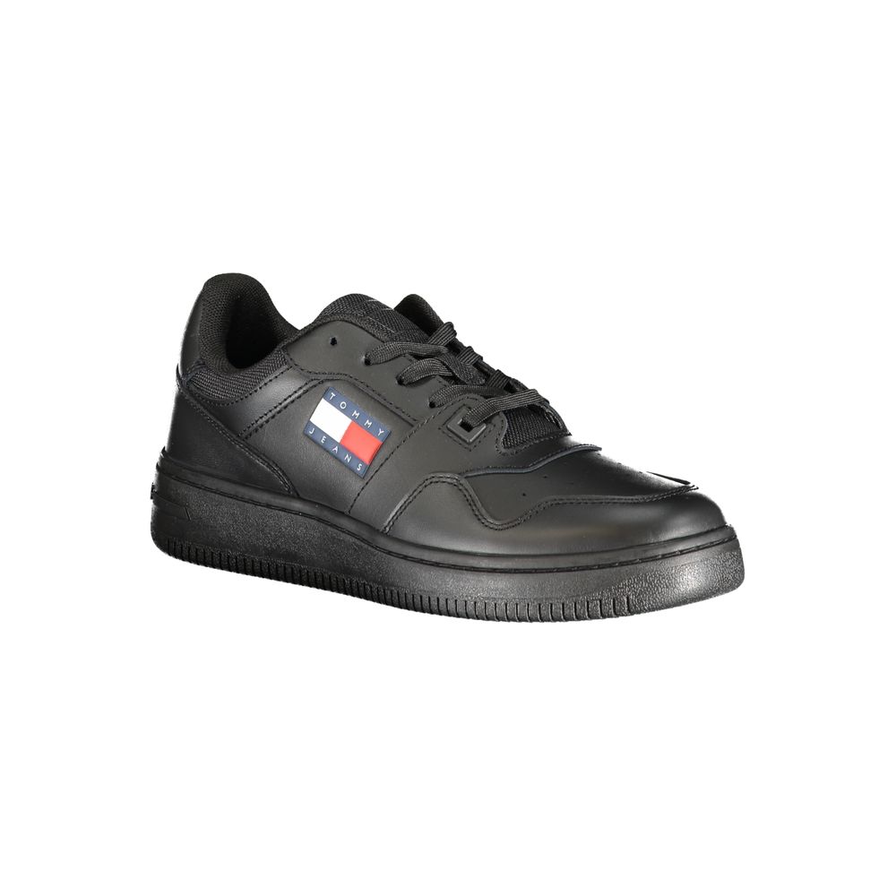 Tommy Hilfiger Black Polyester Sneaker by Tommy Hilfiger