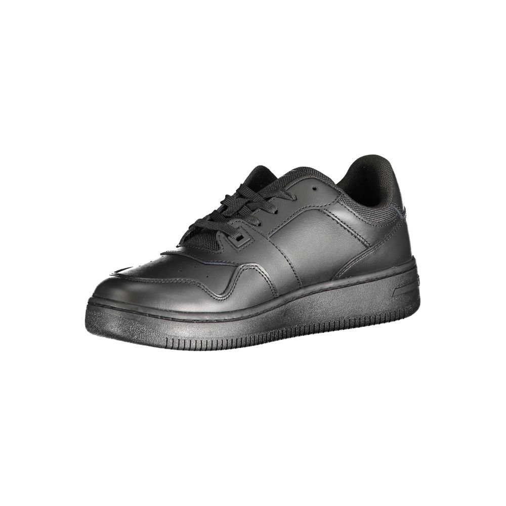 Tommy Hilfiger Black Polyester Sneaker by Tommy Hilfiger