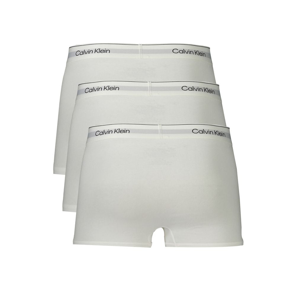 Caleçon boxer homme en coton blanc Calvin Klein