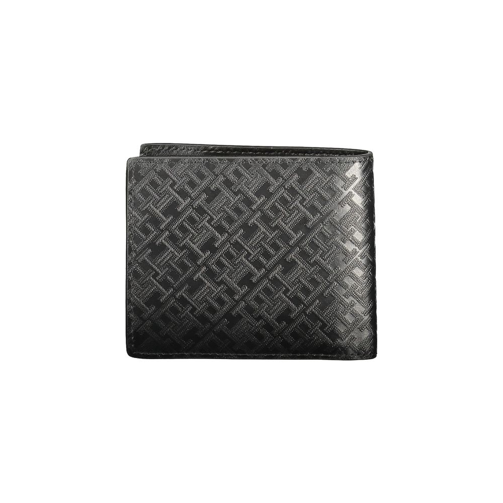 Portefeuille homme en cuir noir Tommy Hilfiger