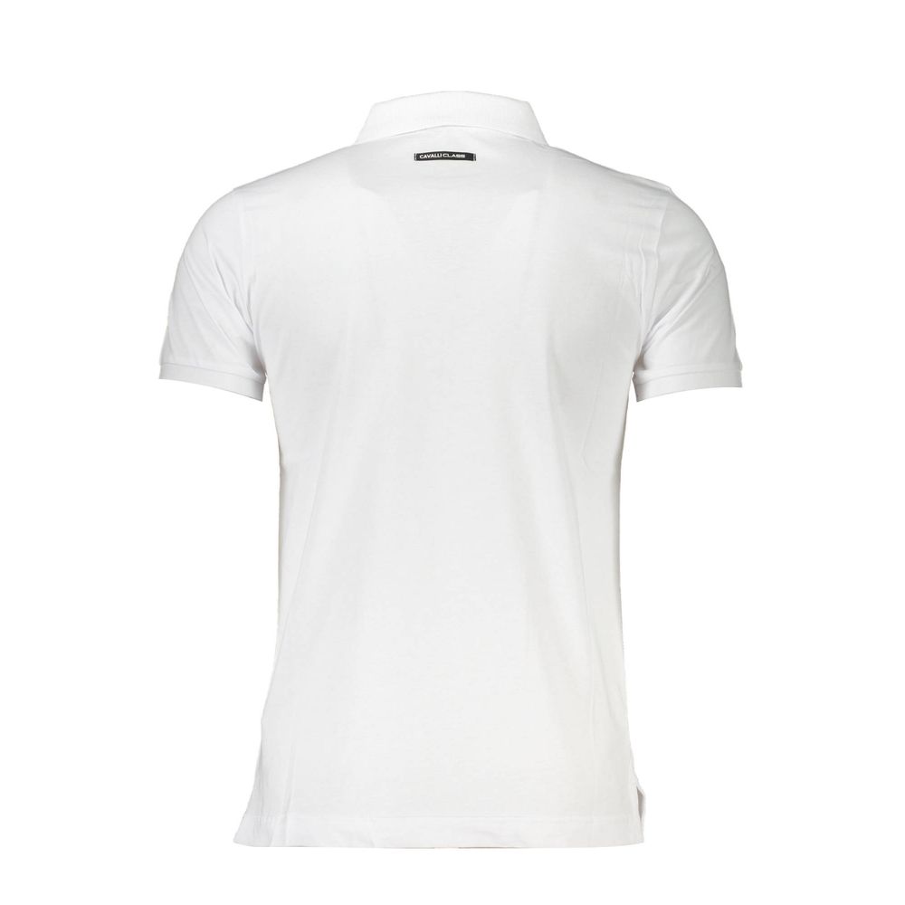 Polo Cavalli Class en coton blanc pour homme