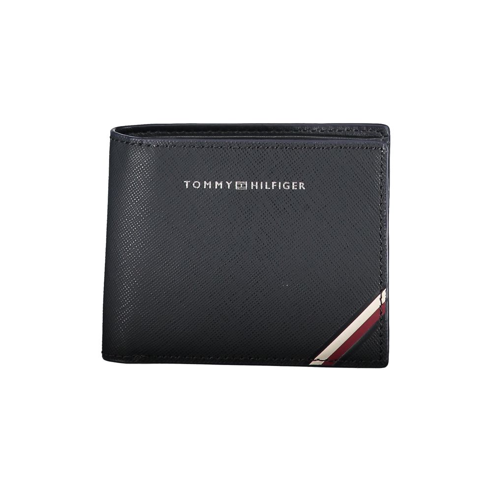Portefeuille homme en cuir bleu Tommy Hilfiger