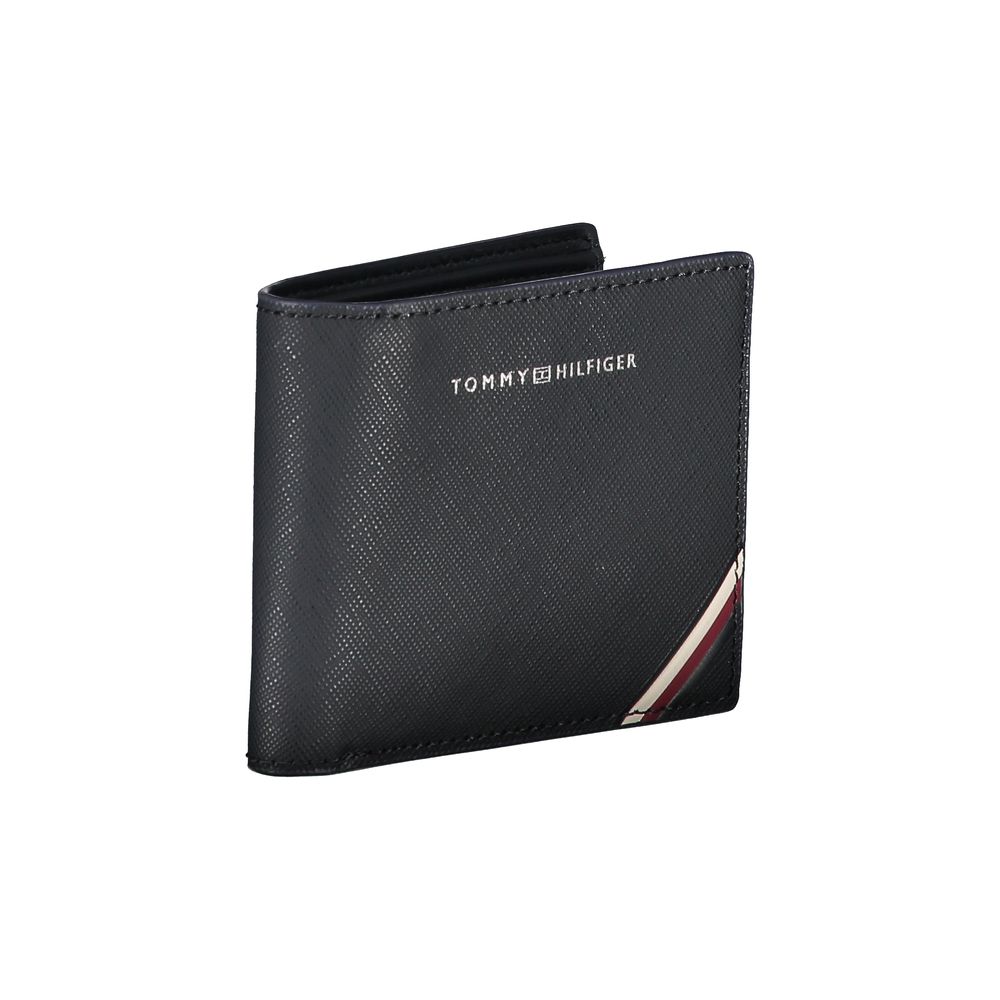 Portefeuille homme en cuir bleu Tommy Hilfiger