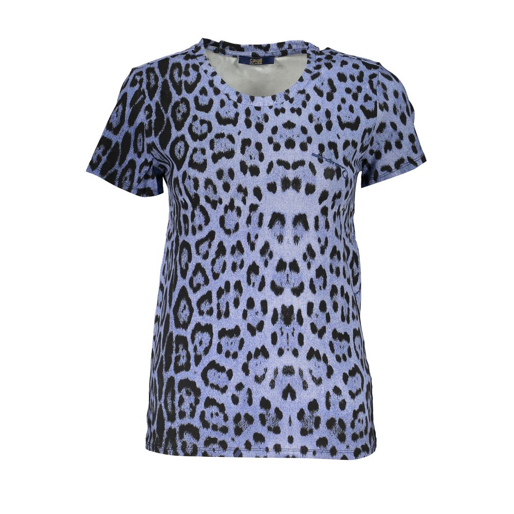 Cavalli Class Light Blue Cotton Women Top by Cavalli Class