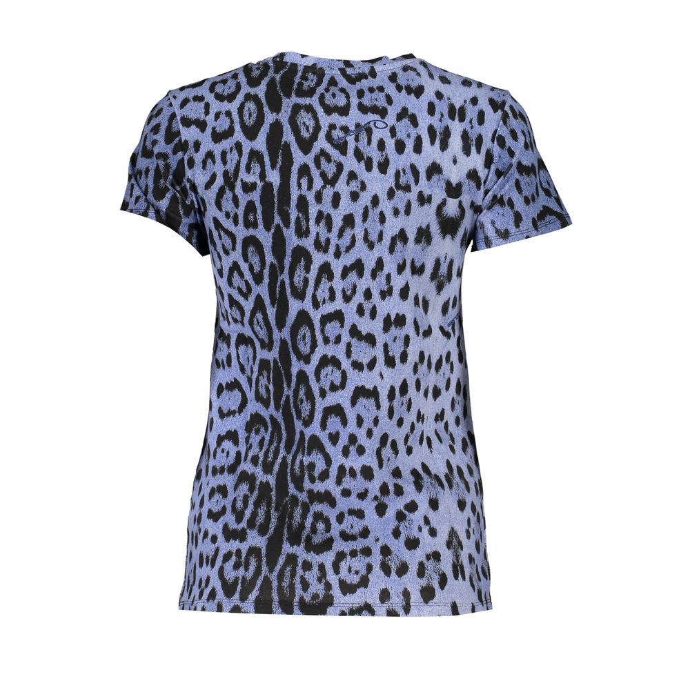 Cavalli Class Light Blue Cotton Women Top by Cavalli Class