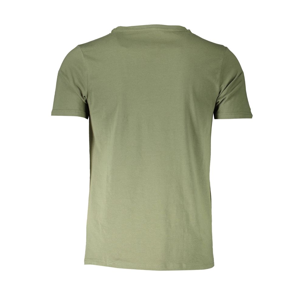 Chemise sous-vêtements pour homme en coton vert Aeronautica Militare