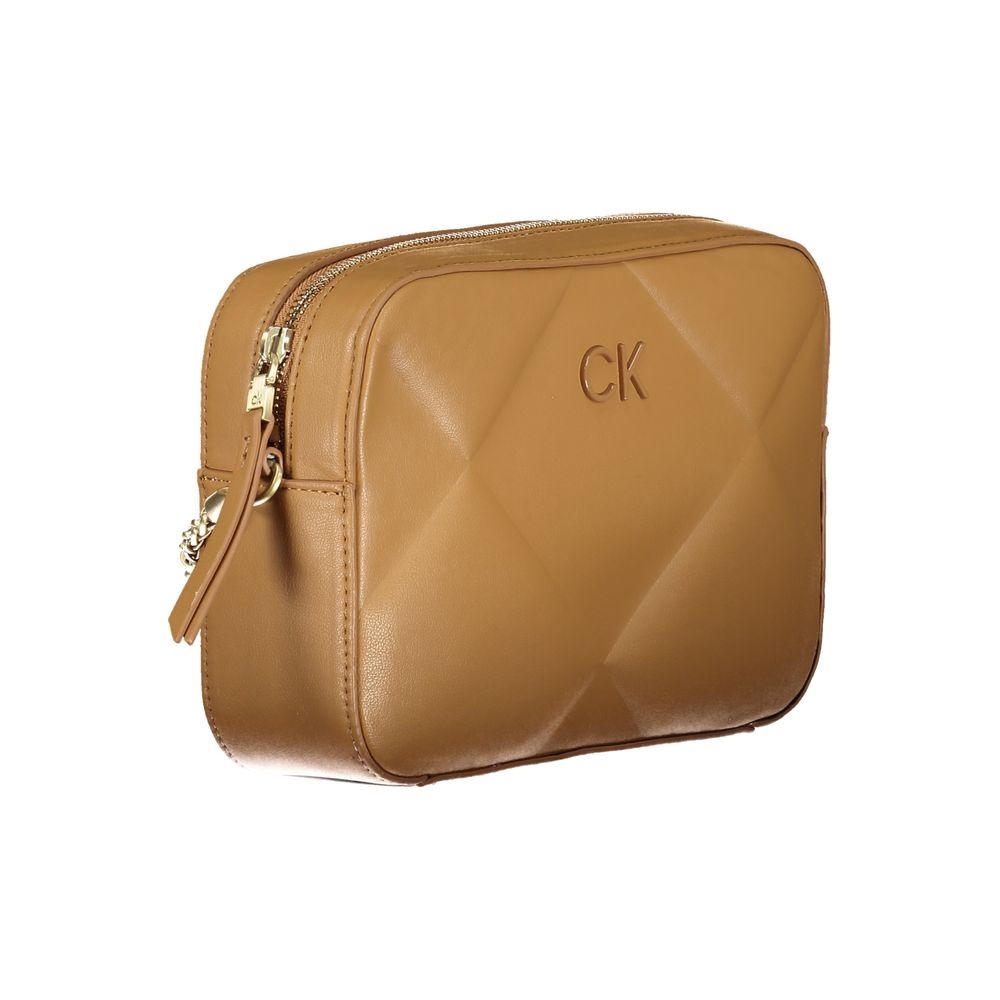Sac à main en polyester marron Calvin Klein