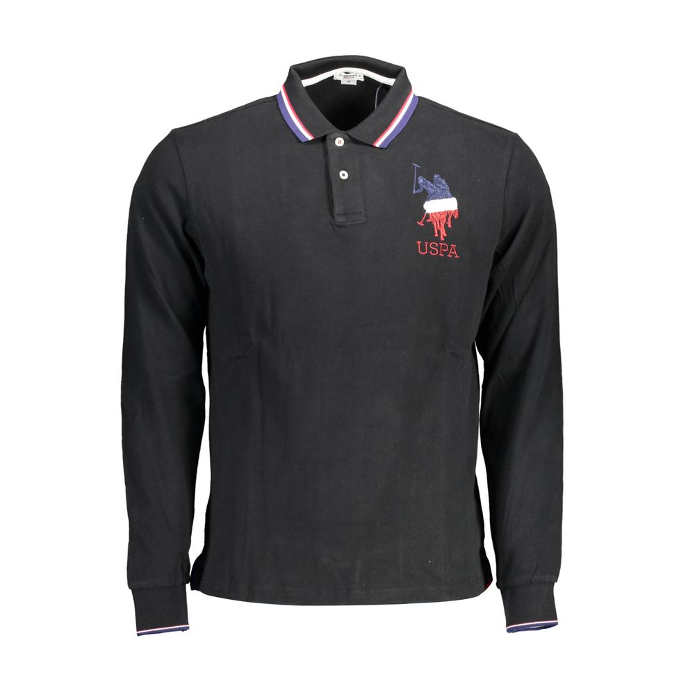 Polo noir en coton pour homme U.S. POLO ASSN.