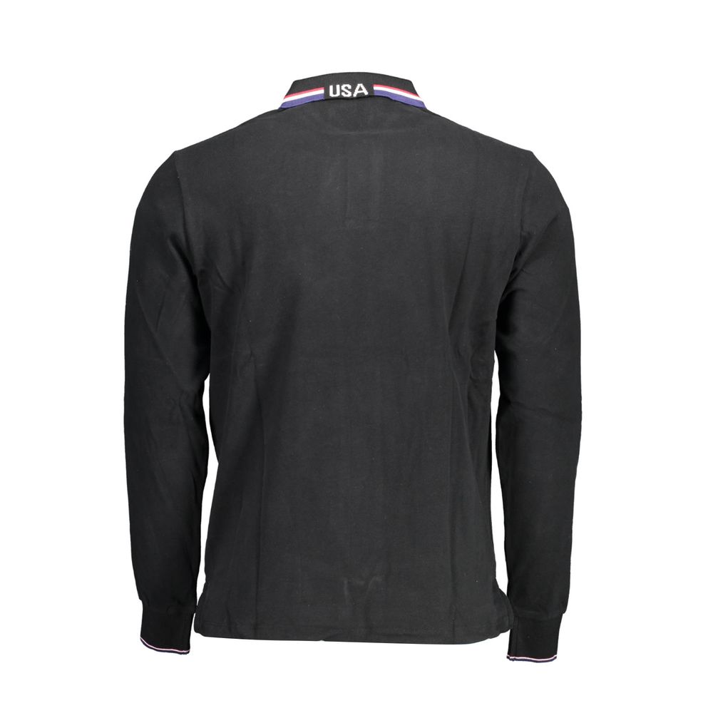 Polo noir en coton pour homme U.S. POLO ASSN.