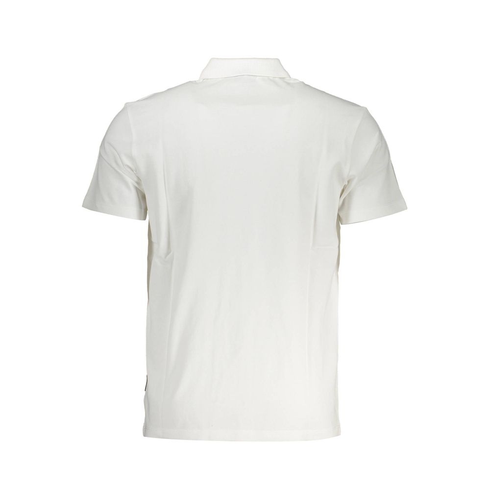 Polo Napapijri blanc en coton pour homme