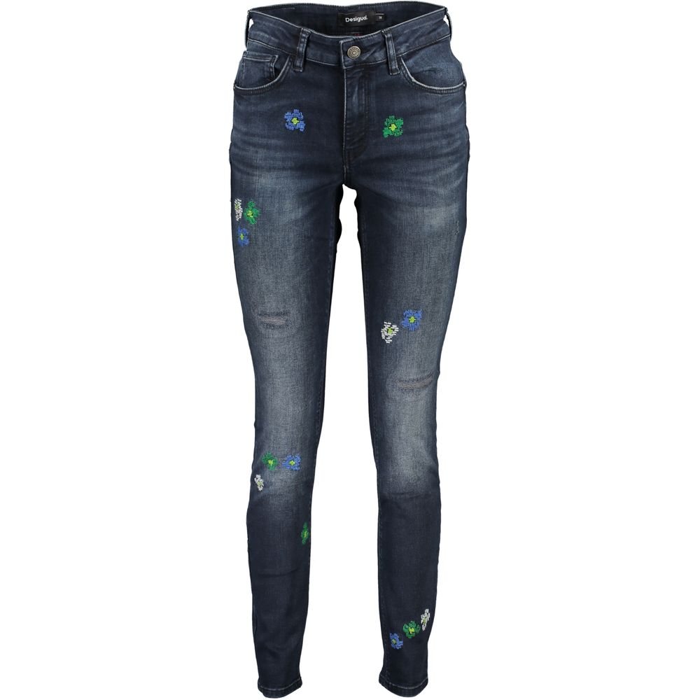 Desigual Blue Cotton Jeans & Pant by Desigual