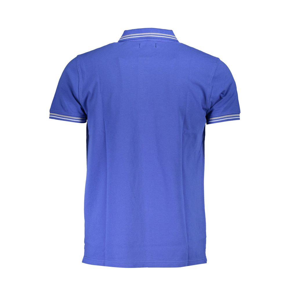 Polo Cavalli Class en coton bleu pour homme