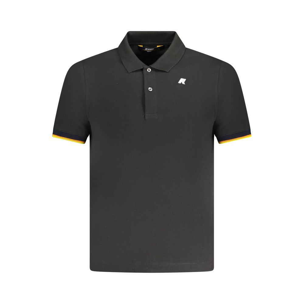 Polo en coton noir K-WAY