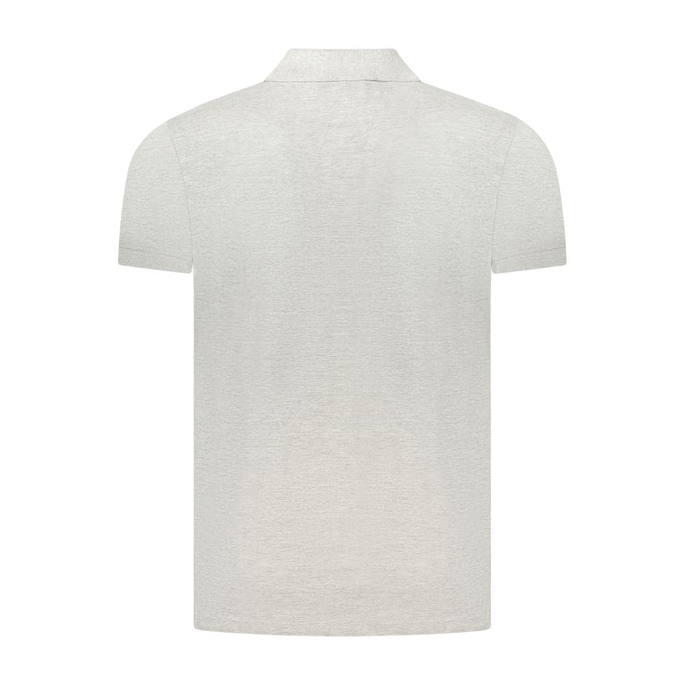 Polo en coton gris Cavalli Class