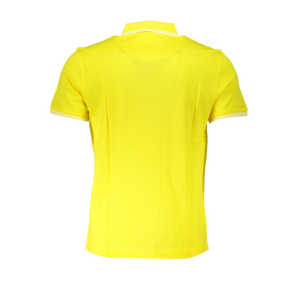 Polo élégant en coton jaune Harmont & Blaine avec détails contrastés